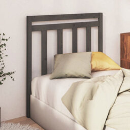 Walplus Bed Headboard Grey 95X4X100 Cm Solid Wood Pine - thumbnail 3