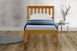 Save On Goods UK 3Ft Single Antique Pine Wood Bed Frame.wooden Shaker Style,low Footend Bedstead - thumbnail 2