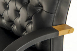 Teknik Warwick Bonded Leather Faced Reclining Executive Office Swivel Chair Black - thumbnail 2