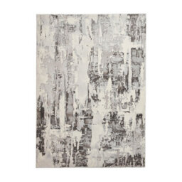 Grey Ivory Rug, 8mm Thickness Abstract Rug, Modern Grey Ivory Rug For Bedroom, Living Room, & Dining Room-120Cm X 170Cm - thumbnail 1