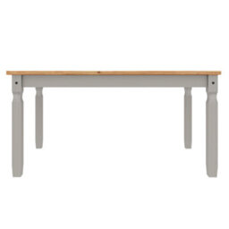"Mercers Furniture Corona Grey Wax 5'0"" Dining Table & 4 Chairs Solid Pine Dining Set With Mexican Styling" - thumbnail 4