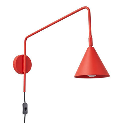 Sollux Lighting Nox Steel Red 1 Lights Modern Wall Lamps - image 1