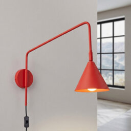 Sollux Lighting Nox Steel Red 1 Lights Modern Wall Lamps - thumbnail 3