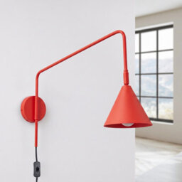 Sollux Lighting Nox Steel Red 1 Lights Modern Wall Lamps - thumbnail 2