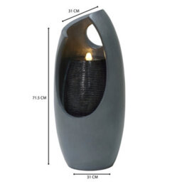MonsterShop Cascading Outdoor Water Feature Electric Garden Fountain - Radiant Falls - thumbnail 5