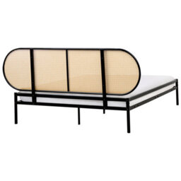 Beliani Bed Pe Rattan Boulin 160 X 200 Cm (Eu King Size) Black - thumbnail 6