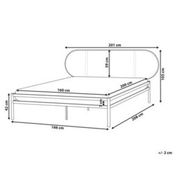 Beliani Bed Pe Rattan Boulin 160 X 200 Cm (Eu King Size) Black - thumbnail 3