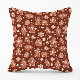 Warren Reed Designer Gingerbread Cookies Outdoor Cushion 45Cm X 45Cm - thumbnail 1