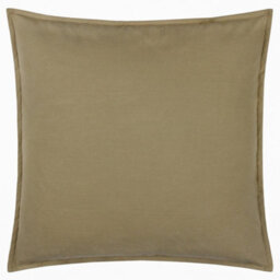 Yard Slub Cotton Feather Filled Cushion, Moss Green, 50 X 50Cm - thumbnail 1