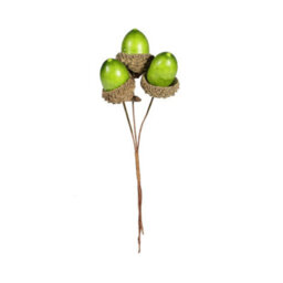 Acorn Pick H11.5Cm - Green Artificial Flowers - thumbnail 7
