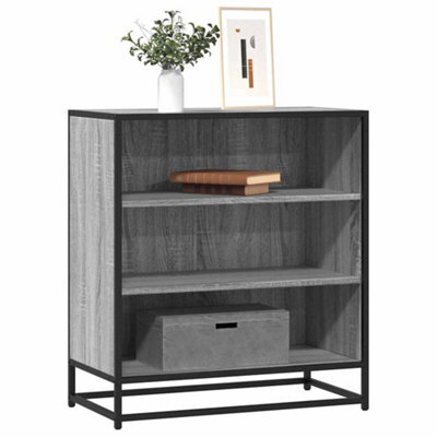 Berkfield Sideboard Grey Sonoma 68X35X76 Cm Engineered Wood And Metal - image 1