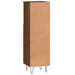 Walplus Bathroom Cabinet Brown Oak 30X30X100 Cm Engineered Wood - thumbnail 8