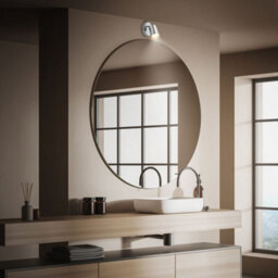 Briloner Chrome Metal Gu10 Wall Spotlight Adjustable Ip44 Max 9W - thumbnail 6