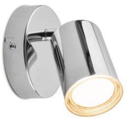 Briloner Chrome Metal Gu10 Wall Spotlight Adjustable Ip44 Max 9W - thumbnail 1