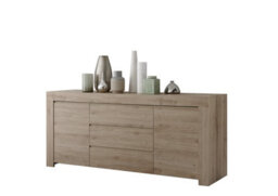 FurniComp LTD Furnicomp Roma Oak Effect 2 Door 3 Drawer Wide Sideboard - thumbnail 3