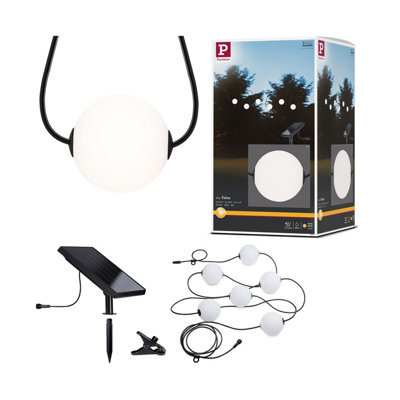 Paulmann 94911 Solar Led Fairy Lights Taina Basic Set Ip67 3000K 5.8M 6X60Lm Black - image 1