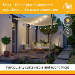 Paulmann 94911 Solar Led Fairy Lights Taina Basic Set Ip67 3000K 5.8M 6X60Lm Black - thumbnail 6
