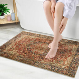 Ameha Anti Slip Cashmere Majestic Modern Kitchen Floor Mats Small 40X60 Cm Rugs For Bedside Small Mats - thumbnail 2
