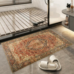 Ameha Anti Slip Cashmere Majestic Modern Kitchen Floor Mats Small 40X60 Cm Rugs For Bedside Small Mats - thumbnail 5