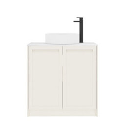 Royal Bathrooms Royal Bathroom Elmore 800mm Classic White Freestanding Countertop Bathroom Vanity Unit 2 Door With Art Basin - thumbnail 7