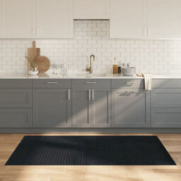 Berkfield Rug Rectangular Grey 100X200 Cm Bamboo - thumbnail 1
