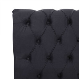 Beliani Bed Velvet Avallon 160 X 200 Cm (Eu King Size) Black - thumbnail 8
