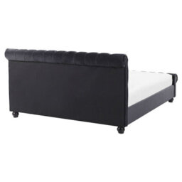 Beliani Bed Velvet Avallon 160 X 200 Cm (Eu King Size) Black - thumbnail 5
