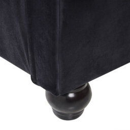 Beliani Bed Velvet Avallon 160 X 200 Cm (Eu King Size) Black - thumbnail 7
