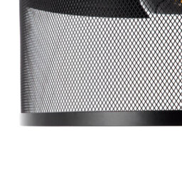 Beliani Pendant Lamp Black Metal Mesh Vintage Ceiling Light, 41Cm Diameter, 99Cm Drop - thumbnail 5