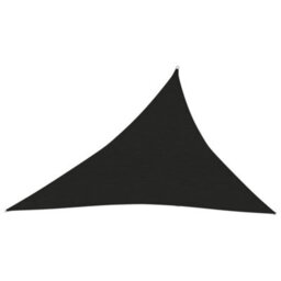 Berkfield Sunshade Sail 160 G/m2 Black 3X4X5 M Hdpe - thumbnail 1