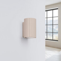 Luminosa Lighting Luminosa Karbon Flush Wall Uplighter Taupe 1X Gu10 - thumbnail 2