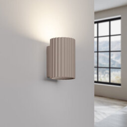 Luminosa Lighting Luminosa Karbon Flush Wall Uplighter Taupe 1X Gu10 - thumbnail 4