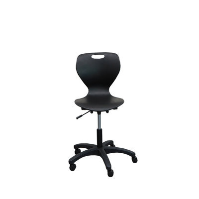 Set Of  4 Scm Swivel Office Chair With Adjustable Seat Height, Black Swivel Chairs - image 1