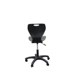 Set Of  4 Scm Swivel Office Chair With Adjustable Seat Height, Black Swivel Chairs - thumbnail 3