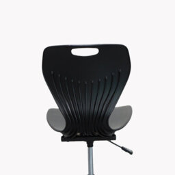 Set Of  4 Scm Swivel Office Chair With Adjustable Seat Height, Black Swivel Chairs - thumbnail 4