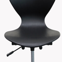 Set Of  4 Scm Swivel Office Chair With Adjustable Seat Height, Black Swivel Chairs - thumbnail 5