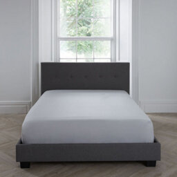 Serene Plain Dyed Soft Touch 32Cm Silver Fitted Bed Sheet - thumbnail 2