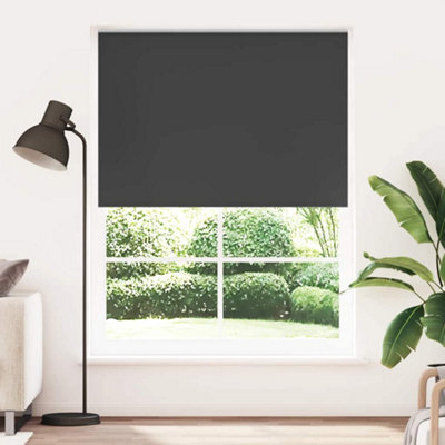 Walplus Black Roller Blind - Blackout 140 X 230 Cm - Includes Mounting Accessories - image 1