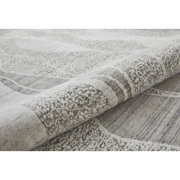 White Grey Abstract Wool Luxurious Modern Easy To Clean Abstract Dining Room Bedroom And Living Room Rug -244Cm X 305Cm - thumbnail 2