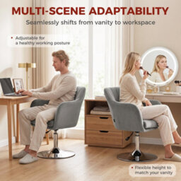 Homcom Retro Velvet Swivel Tub Chair With Steel Frame Grey - thumbnail 6