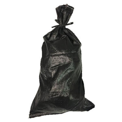 120 X Yuzet Black Woven Polypropylene Sandbags Sacks Sand Bags Uv Proof - image 1
