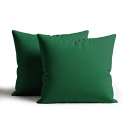 Waterproof Outdoor Garden Patio Cushion Cover And Inner Square Pack Of 2 Dark Green 60Cm X 60Cm