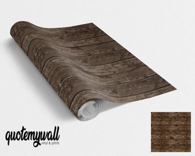 Quote My Wall Quotemywall Dark Mahogany Wood Furniture Vinyl Wrap For Furniture & Kitchen Worktops - image 1