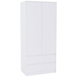 Lassic Vida Designs Denver 2 Door Wardrobe With Drawers, White (2) - thumbnail 9