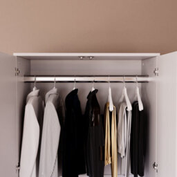 Lassic Vida Designs Denver 2 Door Wardrobe With Drawers, White (2) - thumbnail 4