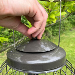 Selections Heavy Duty Squirrel Proof Hanging Bird Suet Fat Ball Feeder Cage - thumbnail 3