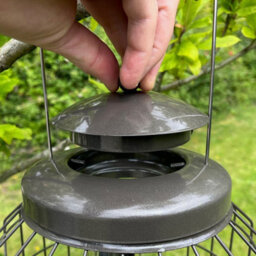 Selections Heavy Duty Squirrel Proof Hanging Bird Suet Fat Ball Feeder Cage - thumbnail 4