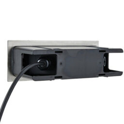 Ip44 Led Full Brick Light Stainless Steel & Plain Frosted Glass 3.5W Cool White - thumbnail 3