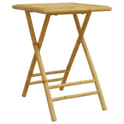 Berkfield 3 Piece Bistro Set Bamboo - thumbnail 5