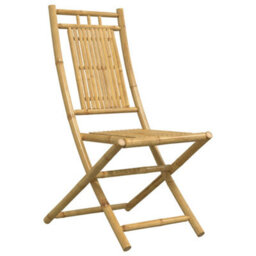 Berkfield 3 Piece Bistro Set Bamboo - thumbnail 7